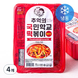 추억의국민학교떡볶이 매운맛 (냉동), 600g, 4개