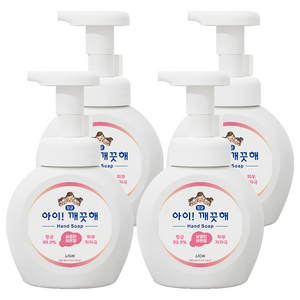 아이깨끗해 핸드워시 용기형 레몬향, 250ml, 4개