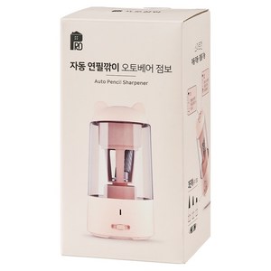 프로살림 오토베어 점보 자동 연필깎이, 1개, 핑크