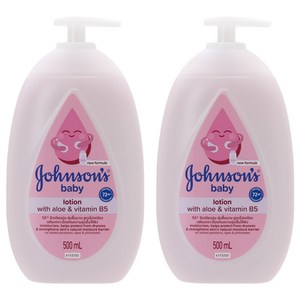 존슨즈 베이비 로션 핑크, 500ml, 2개