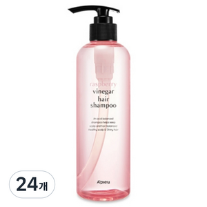 어퓨 라즈베리 식초 헤어 샴푸, 500ml, 24개