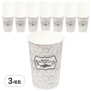 더빈썸 피플 종이컵 380ml, 100개입, 3세트