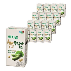 베지밀 무첨가 두유, 190ml, 16개