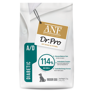 ANF 닥터프로 독 처방식 사료, 당뇨관리, 1.2kg, 1개 골드박스 특가