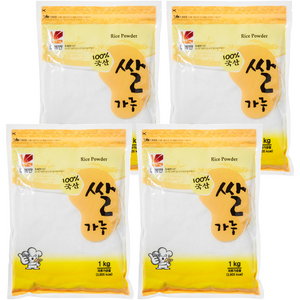 뚜레반 국내산 쌀가루, 1kg, 4개
