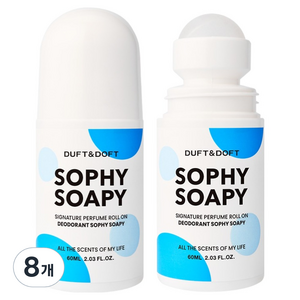더프트앤도프트 시그니처 퍼퓸 롤온 데오드란트 소피소피, 60ml, 8개