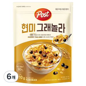 포스트 현미 그래놀라, 310g, 6개