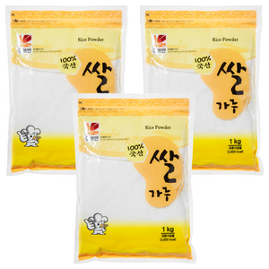 뚜레반 국내산 쌀가루, 1kg, 3개