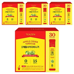 티젠 애플사이다 비니거, 150g, 4개