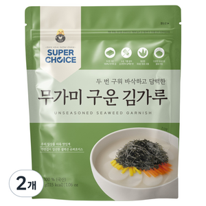 만전김 국내산 슈퍼초이스 무가미 구운 김가루 고명용, 2개, 30g