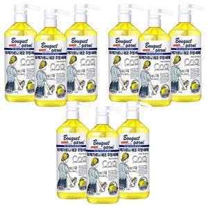 부케가르니 에코 1종 주방세제 레몬향, 750ml, 9개