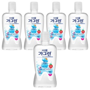 가그린 어린이용 구강세정제 딸기향, 380ml, 5개