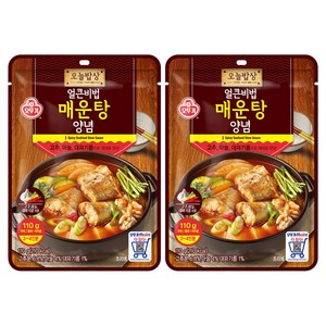 오뚜기 오늘밥상 얼큰비법 매운탕 양념 소스, 110g, 2개