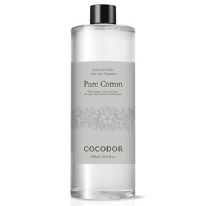 코코도르 디퓨저 리필, 퓨어코튼, 500ml, 1개