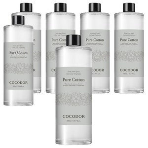 코코도르 디퓨저 리필, 퓨어코튼, 500ml, 6개