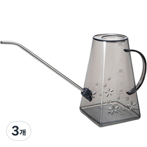 올라운더 가정용 원예 롱 물뿌리는 분무기 1400ml, 3개, 그레이