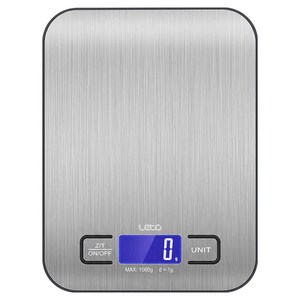 레토 가정용 주방 정밀 계량 전자저울, 1kg, 실버, LKS-S03