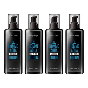 퓨어덤 옴므 아쿠아 올인원 로션, 150ml, 4개