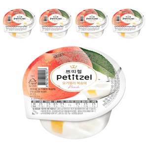 쁘띠첼 요거젤리 복숭아, 210g, 5개