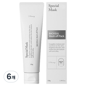 더에스럭셔리 백설 리제너레이팅 워시오프팩 120g, 1개입, 6개