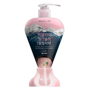 죽염 히말라야 핑크솔트 담은 펌핑 치약 플로럴민트, 285g, 1개