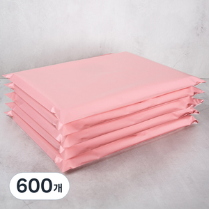 혜림봉투 이중지 택배봉투 연핑크, 600장