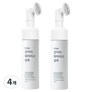 닥터블랭크 강아지 저자극 워터리스 샴푸 풋전용 브러쉬, 200ml, 1개입, 4개