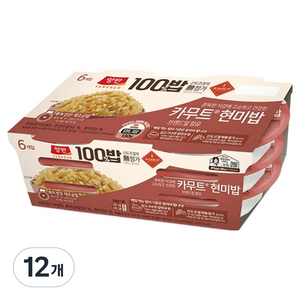 양반 100 카무트 현미밥, 130g, 12개