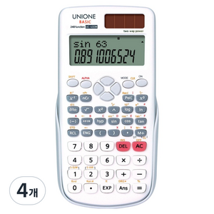 유니원 공학용계산기, UC-400M, 4개