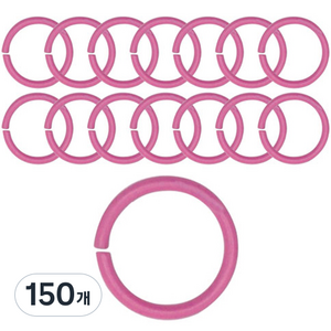 동대문단추왕 컬러 오링 O링 내경 10mm, 150개, 핫핑크