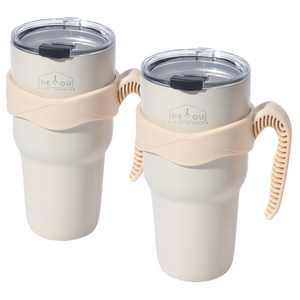 디유 울트라 텀블러, 아이보리 + 아이보리, 900ml, 2세트