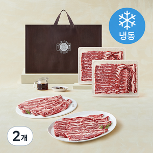 푸드랩플러스 미국산 LA 꽃갈비 선물세트 (냉동), 3kg, 2개