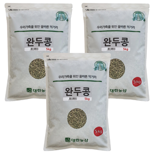 대한농산 완두콩, 5kg, 3개