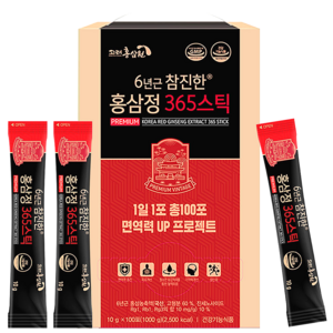 고려홍삼원 진세노사이드 6년근 참진한 홍삼정 365 스틱 100p, 1kg, 1개
