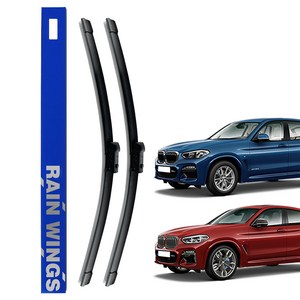 레인윙스 BMW 전용 전면와이퍼 세트, BMW X3시리즈 G01(17년~24년),X4시리즈 G02 (18년~현재)
