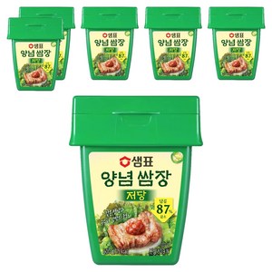 샘표 저당 양념쌈장, 500g, 6개