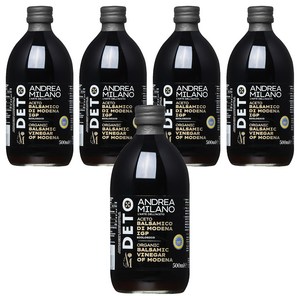 안드레아밀라노 유기농 발사믹 식초, 5개, 500ml