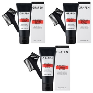 그라펜 오리지널 남성용 다운펌 모든 모발용, 100ml, 3개
