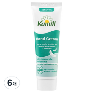 카밀 핸드크림 센시티브, 6개, 30ml