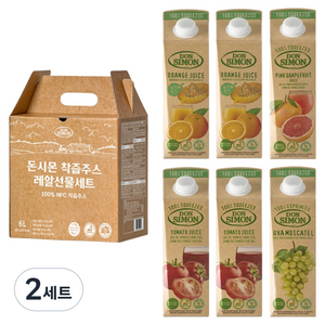 돈시몬 착즙주스 레알선물세트, 2세트