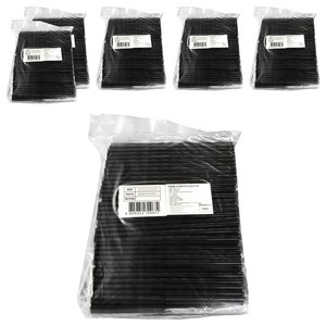 보니팩 일자 검정 벌크포장 빨대 7 x 210 mm, 500개입, 6개