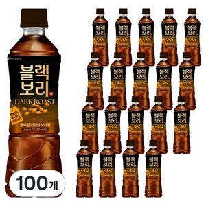 하이트진로 다크로스트 블랙보리차, 100개, 500ml