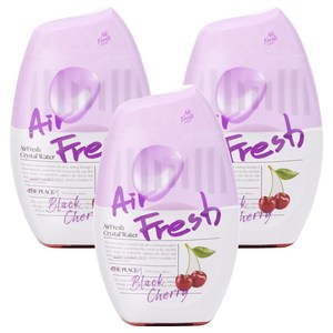 에어후레쉬 크리스탈워터 실내용 대용량 방향제 본품, 400ml, 3개, 블랙체리향