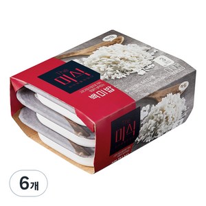 더미식 백미밥, 210g, 6개
