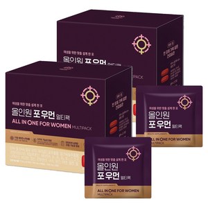 대상웰라이프 올인원 포우먼 멀티팩 멀티비타민, 28회분, 2세트
