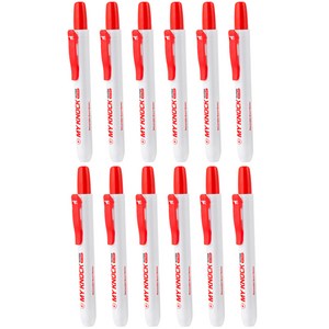 마이펜 마이노크 보드마카 M, RED, 12개