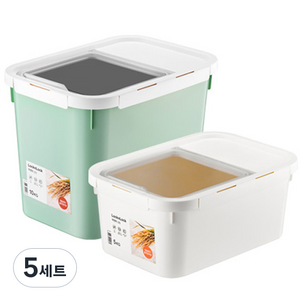 락앤락 쌀통 10kg + 5kg 세트, 혼합색상, 5세트