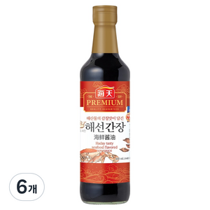 해천 해선간장, 6개, 500ml