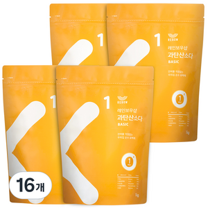 레인보우샵 과탄산소다 베이직, 1kg, 16개