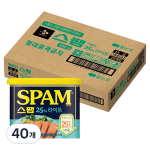 스팸 25% 라이트, 340g, 40개